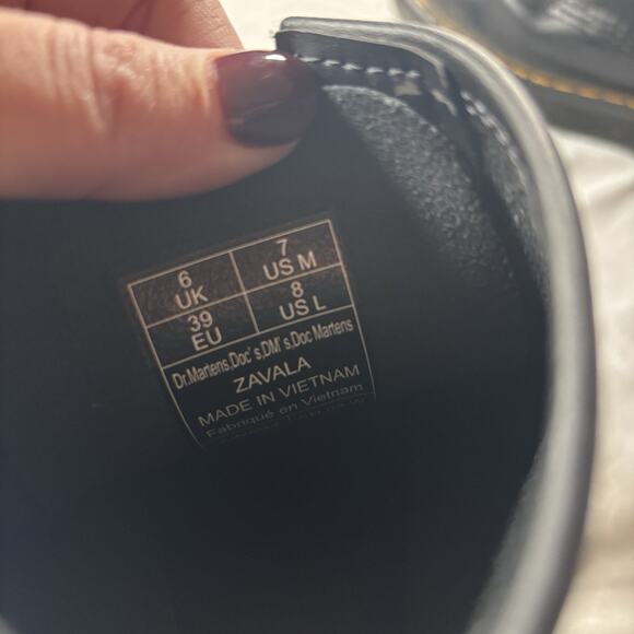 Dr. Marten's Air Wair Zavala Casual Combat black boots 7M / 8W - Picture 4 of 6